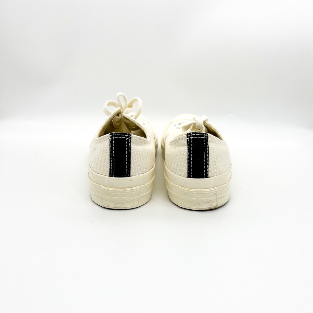 NWOB CONVERSE× COMMES Des GARÇONS 70 Play Chuck White 150207C Red Heart SZ 5M/7W - Picture 2 of 6
